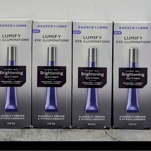 4X Bausch + Lomb Lumify Eye Illuminations Hydra Gel Brightening Eye Cream, 0.5oz